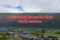 Motivational Quotes for Short Study Sessions