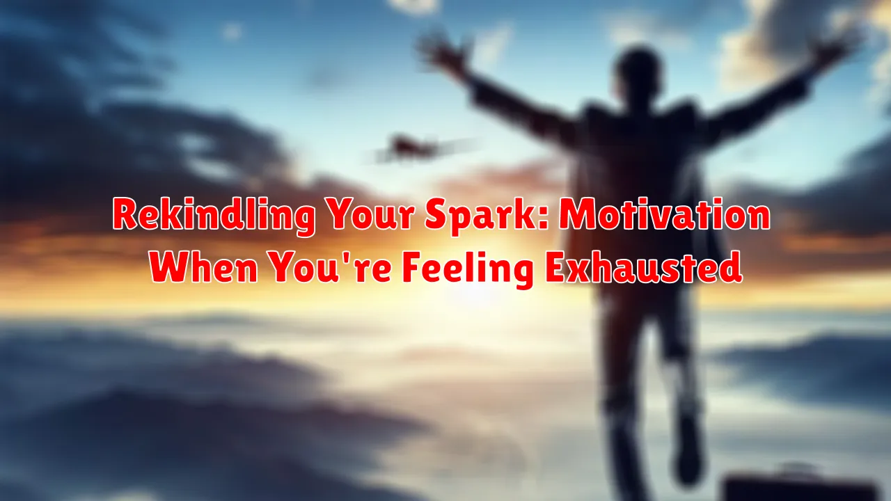 Rekindling Your Spark: Motivation When You're Feeling Exhausted